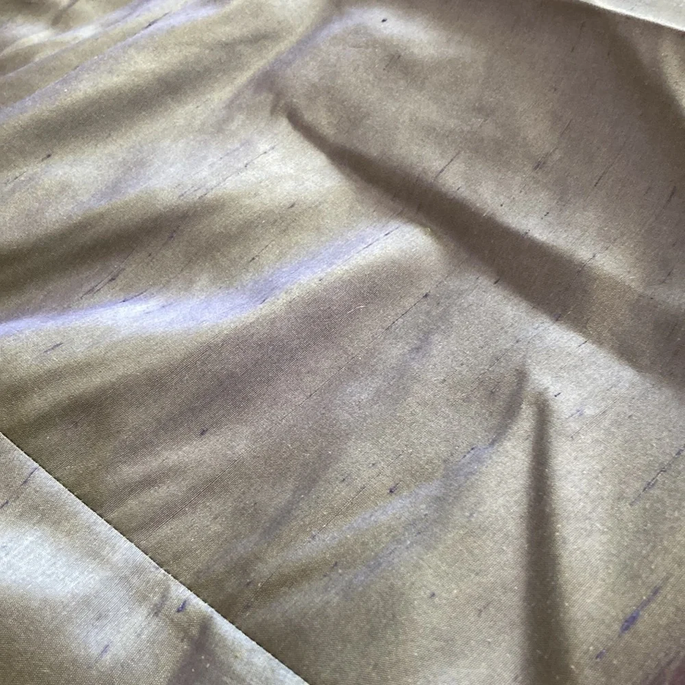 Valerie by Valerie Stevens 100% silk chameleon slacks size L - Picture 2 of 12